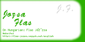 jozsa flas business card
